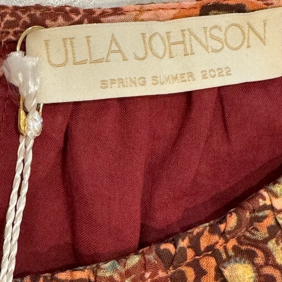 ULLA JOHNSON Boho Chic Cottagecore Floral Adele Mini Dress in Rosebud Size 6 NWT - Picture 10 of 10